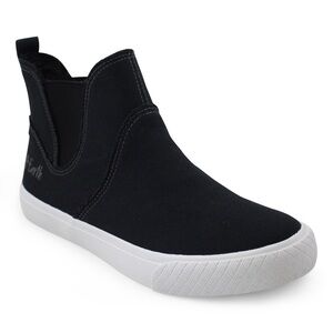 Blowfish Women’s 4Earth Torta High-Top Sneaker Slip-On in Black Washed